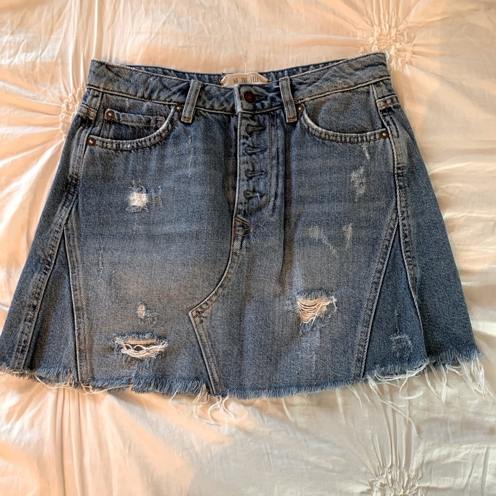 Free People Denim Skirt